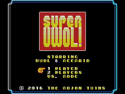 Super Uwol (Homebrew) — Title screen
